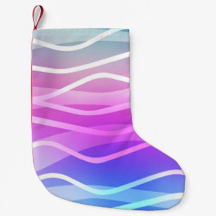 Licht Multicolor, regenbooglay-out met vlakke lijn Kleine Kerstsok