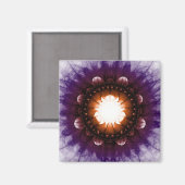 Licht mystiek symbolisch ornament magneet (Voorkant / Achterkant)