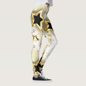 Licht naadloos met gouden sterren leggings (Rechts)