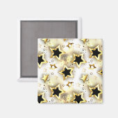 Licht naadloos met gouden sterren magneet (Voorkant / Achterkant)