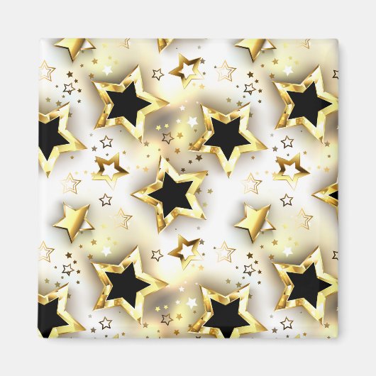 Licht naadloos met gouden sterren magneet (Voorkant)