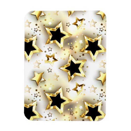 Licht naadloos met gouden sterren magneet (Verticaal)