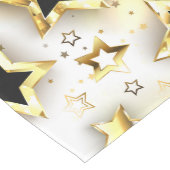 Licht naadloos met gouden sterren medium tafelloper (Hoek)