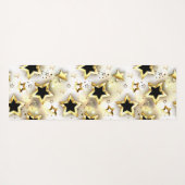Licht naadloos met gouden sterren yogamat (Achterkant (horizontaal))