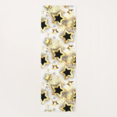 Licht naadloos met gouden sterren yogamat (Achterkant)