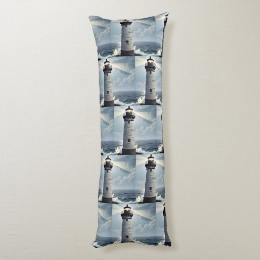 "Licht naar binnen leiden" Lichaamskussen (Achterkant (Verticaal))