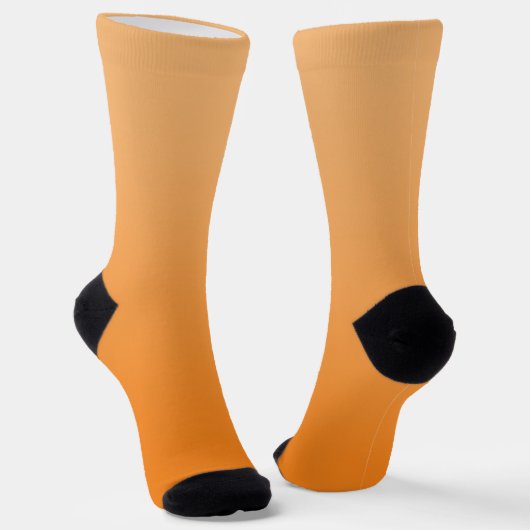 Licht naar Donker Oranje Gradiënt Sokken (Gebogen)