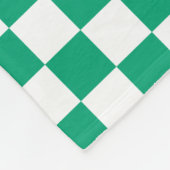 Licht naar donkergroen looppatroon, gecontroleerd  fleece deken (Hoek)