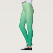 Licht naar donkergroene gradiënt met elegante mono leggings (Links)