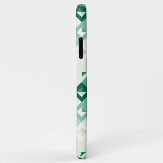 Licht Olijfgroen Blauw Ivoor Mozaïek Art Patroon Case-Mate iPhone Case (Achterkant/rechts)