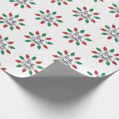 Licht omhoog als Kerstmis Kunst Kerstmis Citaten G Cadeaupapier (Hoek)