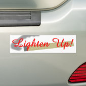 Licht omhoog! bumpersticker (Op auto)