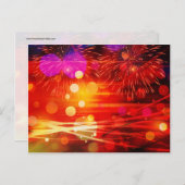 Licht omhoog de Lichte Rays van de Hemel en Vuurwe Briefkaart (Voorkant / Achterkant)