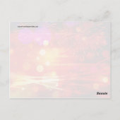 Licht omhoog de Lichte Rays van de Hemel en Vuurwe Briefkaart (Achterkant)