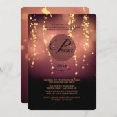 Licht omhoog de Uitnodiging van Sky Prom (Voorkant / Achterkant)