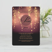 Licht omhoog de Uitnodiging van Sky Prom (Staand voorkant)