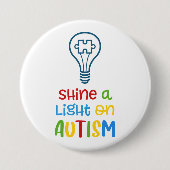 Licht op autisme Button weergeven (Voorkant)