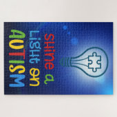 Licht op autisme weergeven legpuzzel (Horizontaal)