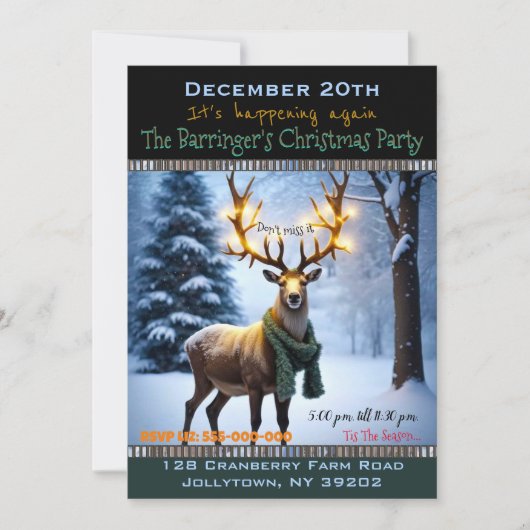 Licht op Herten Kom toetreden tot ons jaarlijkse k Kaart (Voorkant)