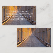 LICHT OP HET EINDKARTTEMPLATE VAN DE ZAKELIJKE KAR VISITEKAARTJE (Voorkant / Achterkant)