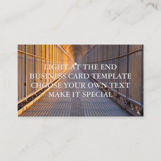 LICHT OP HET EINDKARTTEMPLATE VAN DE ZAKELIJKE KAR VISITEKAARTJE (Voorkant)