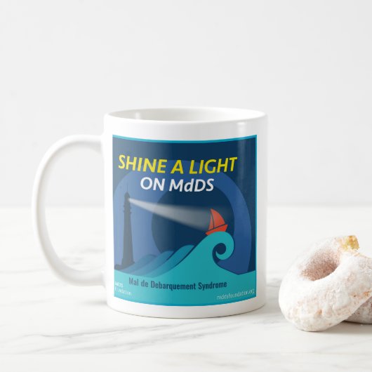 Licht op MdDS-koffie-Mok Koffiemok (Met donut)
