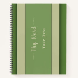 Licht op mijn groene pad notitieboek