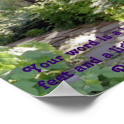 Licht op mijn pad poster (Hoek)