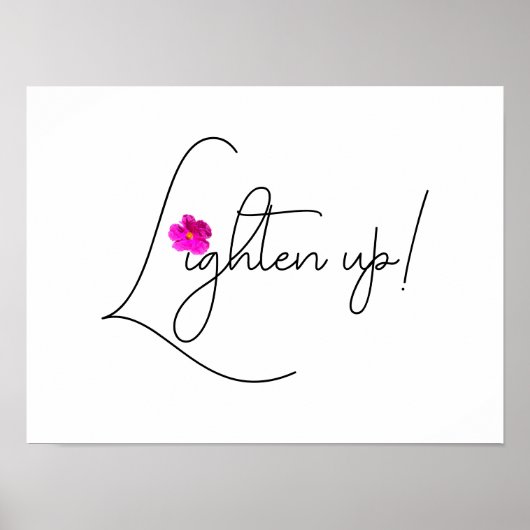 "Licht op!" Poster (Voorkant)