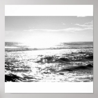 Licht op water poster