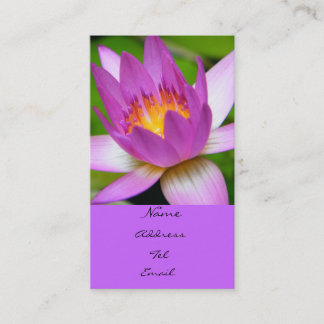 Licht op water visitekaartje