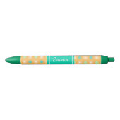 Licht Oranje Boho Retro Patroon Pen (Voorkant)