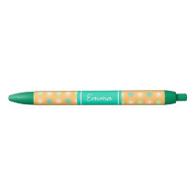 Licht Oranje Boho Retro Patroon Pen