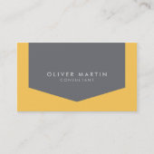 Licht Oranje en grijs modern Visitekaartje (Voorkant)