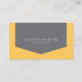 Licht Oranje en grijs modern Visitekaartje (Voorkant)