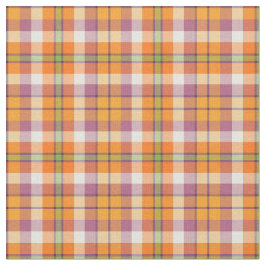 Licht Oranje en Paars Halloween Pset Patroon Stof