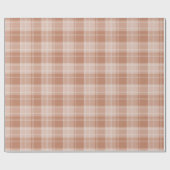 Licht Oranje geruite patroon Cadeaupapier (Vlak)