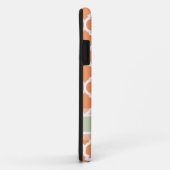 Licht Oranje & Licht Mint Lattice Aangepaste naam Case-Mate iPhone Case (Achterkant/rechts)