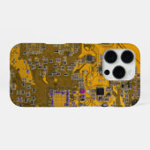 Licht oranje PCB-printplaatontwerp voor IT-profess iPhone Hoesje (Achterkant horizontaal)