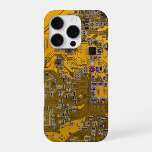 Licht oranje PCB-printplaatontwerp voor IT-profess iPhone Hoesje (Achterkant)