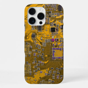 Licht oranje PCB-printplaatontwerp voor IT-profess iPhone 16 Pro Max Hoesje