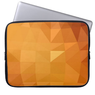 Licht oranje veelhoekige illustratie, bestaande ui laptop sleeve