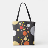 Licht Oranje verspreide cirkels met willekeurige g Tote Bag (Achterkant)