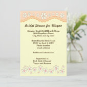 Licht Oranje Vrijgezellenfeest met zes petaalventi Kaart (Staand voorkant)