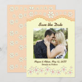 Licht Oranje Zes Petaleventilator sparen de Kaart  (Voorkant / Achterkant)