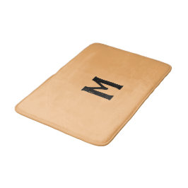 Licht Oranje Zwart Monogram Badmat