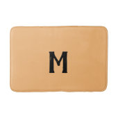 Licht Oranje Zwart Monogram Badmat (Voorkant)