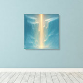Licht over de Gletsjer Canvas Afdruk (Insitu (Houten vloer))