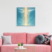 Licht over de Gletsjer Canvas Afdruk (Insitu (Woonkamer))