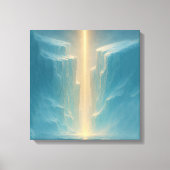 Licht over de Gletsjer Canvas Afdruk (Voorkant)